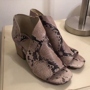 Snake Skin Print Heels